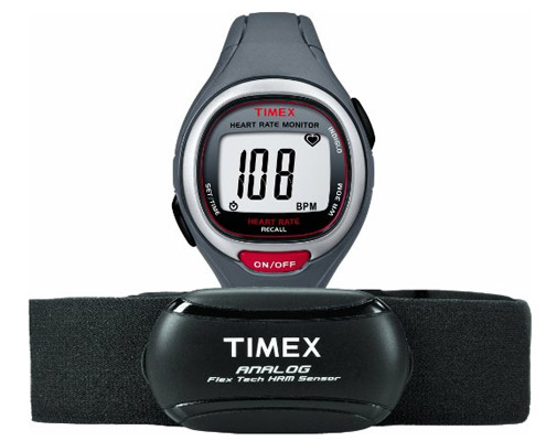 Timex Easy Trainer Heart Rate Monitor with Resin Strap Watch